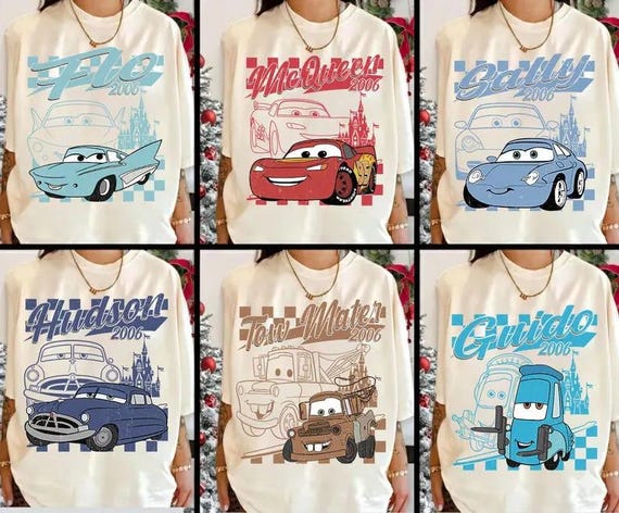 Disney Cars T-shirt, Pixar Lightning McQueen Tee, Tow Mater Sweatshirt, Sally Carrera Tee, Disney Family Trip Shirt, Disneyland Vacation Tee