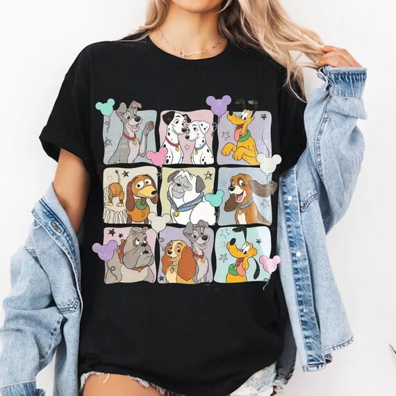 Disney Dogs Shirt, Dog Lovers Shirt, Cute Disney Dogs Tee, Disney Pets Movie Dogs Group Tee, Disneyland Family Matching Tee