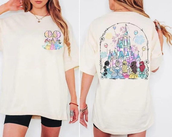 Disney Princess Shirt, Watercolor Princess Shirt, Disney Castle Trip Shirt, Disney Princess Shirt, Disneyworld Princess Girls Trip Shirt