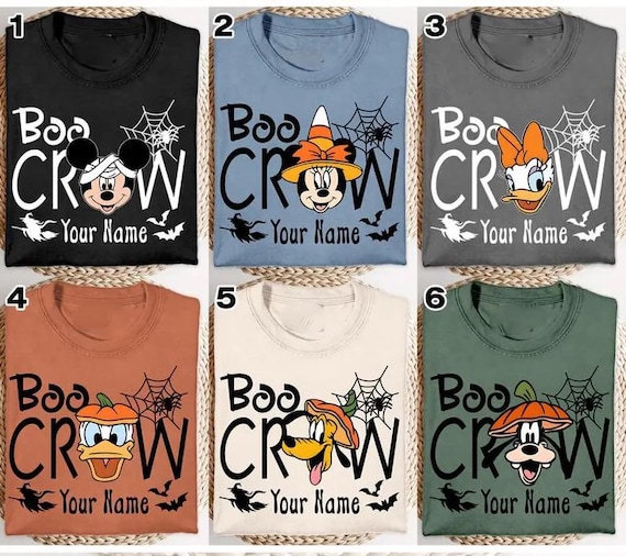 Disney Halloween All Characters Shirts, Mickey And Friends Halloween Shirt, Halloween Party Shirt, Disney Family Halloween Shirts
