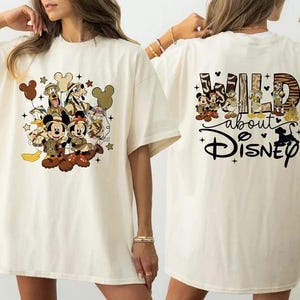 Disney Animal Kingdom Mickey Minnie Unisex T-Shirt, Two Sided Disney Animal Kingdom Shirt, Disney Family Animal Kingdom Shirt