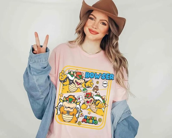 Super Mario Bowser Shirt,Christmas Party Mario Shirt,Super Mario Character Shirt,Super Mario Birthday Party Shirt,Mario & Friend Party Shirt