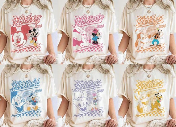 Mickey Minnie Shirts, Retro Disney Trip Shirt, Retro Mickey and Friends Shirt, Checkered Mickey Shirt, Disney Family Vacation Shirt