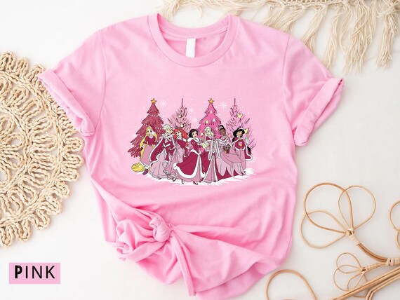 Disney Princess Christmas Shirt, Besties Christmas Matching Shirt, Disney Princess Santa Shirt,Princess Christmas,Disney Christmas Girl Tee