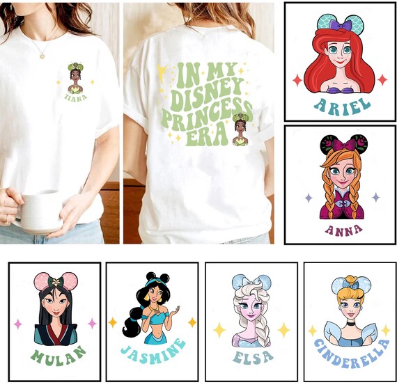 Disney Princess Shirt, In My Disney Princess Era Sweatshirt, Disneyworld Girls Trip Tee, Disneyland Vacation Shirt, Princess Matching Tee