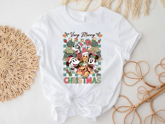 Retro Mickey & Friends Christmas Shirt, Matching Family Tee