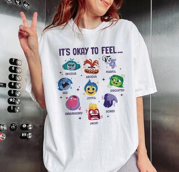 Disney Inside Out It's Okay To Feel All The Feels Shirt, Mental Health shirt, Inclusion Shirt, Speech Therapy Shirt,Disneylan Trip Shirt