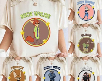 Disney Zootopia 2 Est Movie Police Department Shirt, Judy Hopps Nick Wilde Gary De'Snake , Zootropolis, Disneyland Family 2025 Trip Shirt