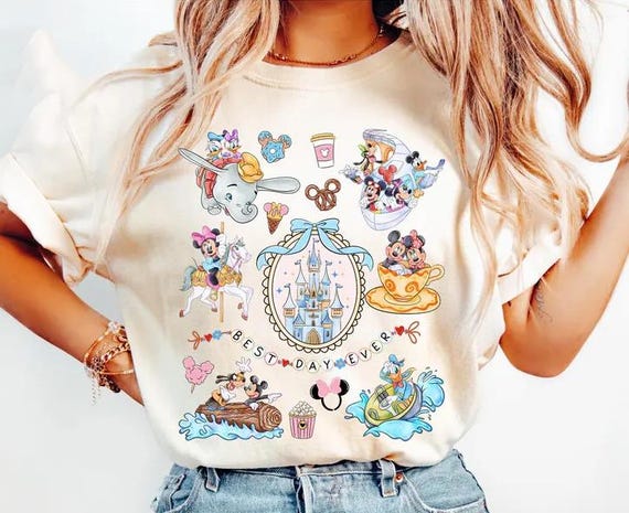 Disney Best Day Ever Coquette Bow Shirt, Disney Family Vacation Shirt, Disneyworld Shirt Disney Mickey and Friends Shirt,Disneyland Trip Tee