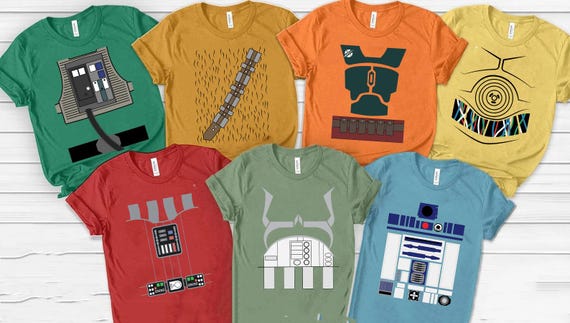 Star Wars Costume Shirt,Star Wars Character Shirt, Star Wars May The 4th Be With You Shirt, Star Wars Disneyland Trip Group Shirt