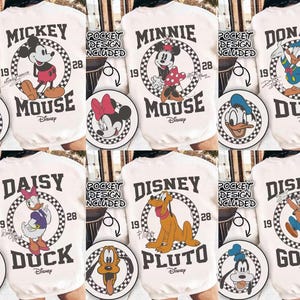 Vintage Mickey Mouse Shirt, Disney Mickey 1928 T-Shirt, Retro Mickey Shirt, Disney Trip Shirt, Checkered Mickey Shirt,2 Side Disney Trip Tee