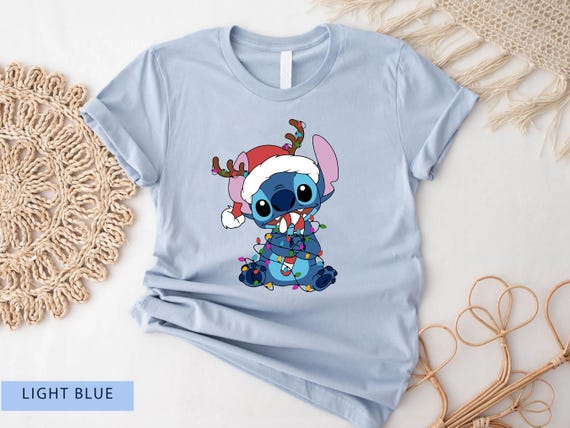 Lilo And Stitch Shirt, Lilo And Stitch Christmas, Stitch T-Shirt, Disney Christmas Shirt, Disney Sweatshirt, Christmas Shirt, Christmas Gift
