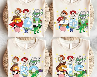Toy Story Dad Toy Story Mom, Dad Mom Disney Birthday Tee, Family Toy Story Matching Birthday Shirt, Dad Mom shirt, Couple shirt