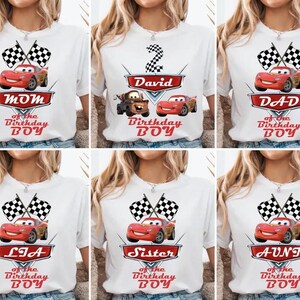Disney Cars Birthday Boy Shirt, Lightning McQueen Birthday Tee, Disney Family Birthday Shirts, Pixar Lightning McQueen Birthday Girl Shirt