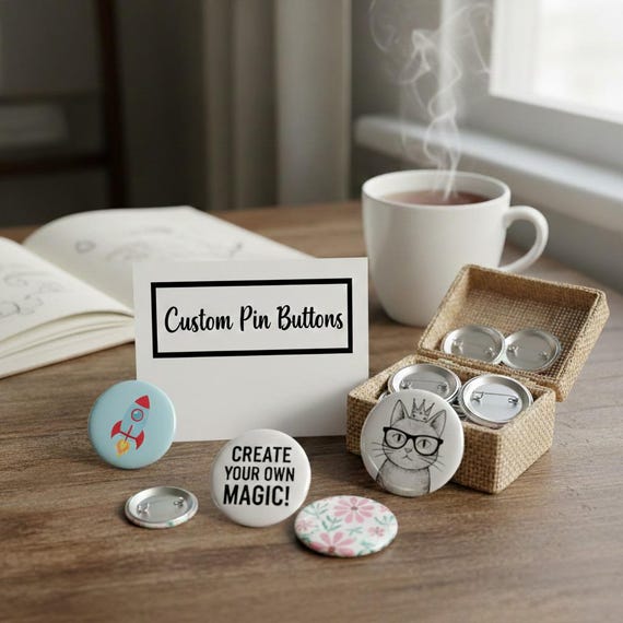 Custom Pin Buttons Badge, Personalized Pins, Three Sizes Pin, Company Logo, Gag Gifts, Birthday Bachelorette Party, Memory of Baby Shower