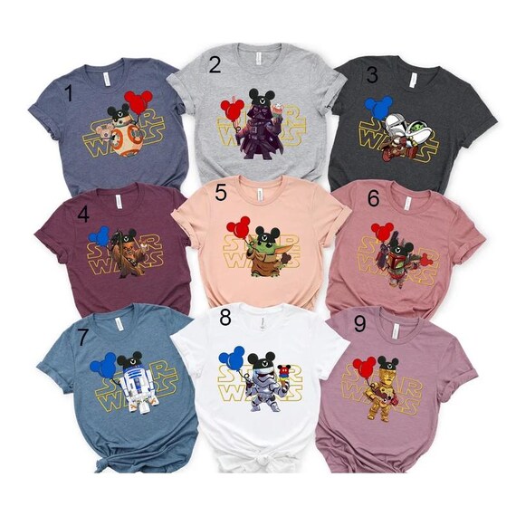 Star Wars Shirt,Star Wars Character Shirt, Star Wars May The 4th Be With You Shirt, Star Wars Disneyland Trip Group Shirt, Disney Family Tee