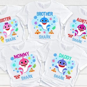 Custom Baby Shark Birthday Shirt: Family Matching Outfit
