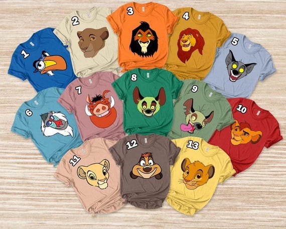 The Lion King Character Shirt, Disney Animal Kingdom Shirt, Simba And Nala Matching Shirt, Disneyland Zoo Shirt, Disney Family Trip Shirt,