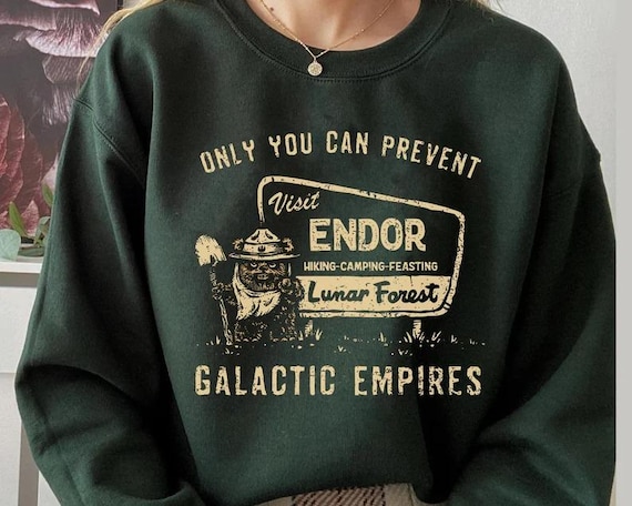 Ewok Star Wars Sweatshirt, Ewok Endor National Park Protect Our Forest Shirt, Vintage Star Wars Forest Camp Shirt, Disney Shirts