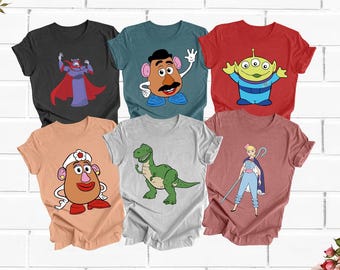Disney Pixar Toy Story shirt, Toy Story familievakantie shirt, Woody Buzz Rex Hamm Tee, Pizza Planet shirt, Disneyland Magic Kingdom reis