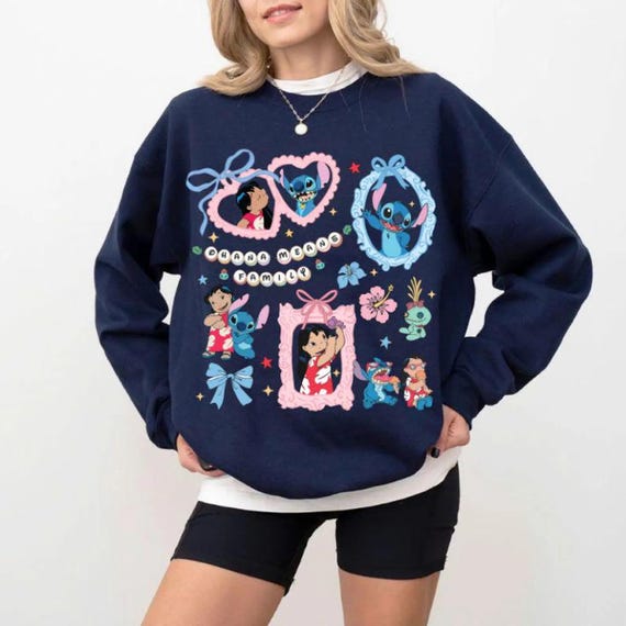 Ohana Means Family Shirt, Disney Stitch Shirt, Hawaii Aloha Family Trip Vacation Shirt, Disneyworld Shirt,Funny Disney Character Tee