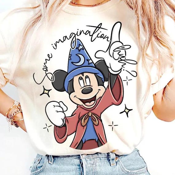 Mickey Disney Fantasia Some Imagination Huh Shirt, Fantasia Sorcerer Mickey Wizard Disney Girl Trip, Walt Disney World Disneyland Fantasmic