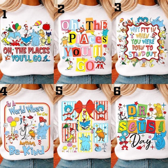 Dr Seuss Shirt,Read Across America T-shirt,Reading Day Shirt,Reading Friends Tee,Cat In The Hat,Cute Animal Book Characters Shirt For Kids