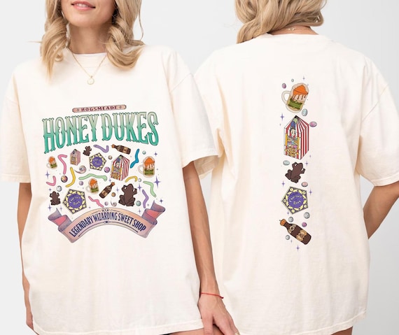 Honey Dukes Wizard Shirt, Legendary Wizarding Sweet Shop,Wizarding World Trip Shirt,Magic Candy Shop Shirt,Theme Park Shirt, 2 Side Trip Tee