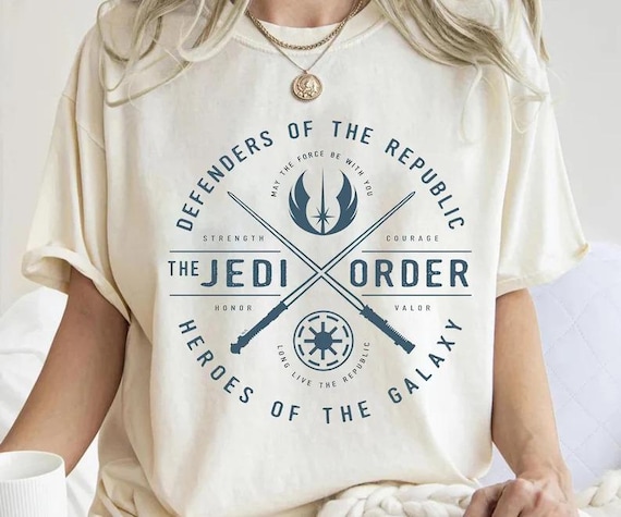 Star Wars The Clone Wars Jedi Order Emblem Graphic Shirt, Retro Star Wars Shirt, Disneyland Family Matching Shirt, Galaxy's Edge Shirt