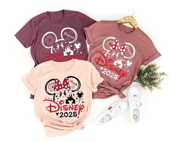 Disney 2025 Shirt,Magical Castle Shirt,Disney Castle Shirt,Disney Group Shirt,Disney Couple Shirts,Disney Rainbow Shirt,Disneyworld Shirts