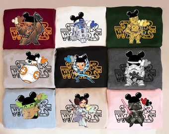 Disney Star Wars Character Shirt, Star Wars Shirt, Star Wars May The 4th Be With You Shirt, Star Wars Disneyland Trip Group Shirt