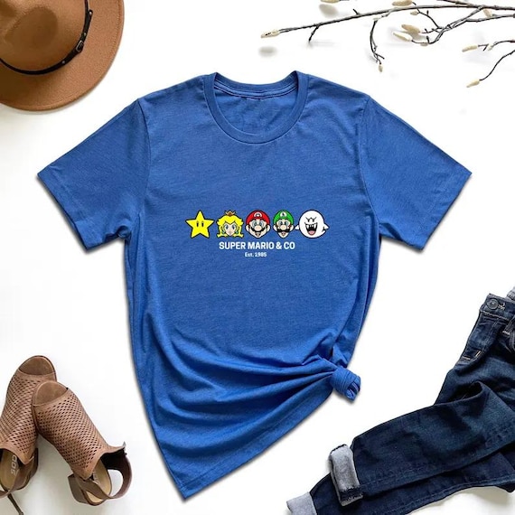 Super Mario CO Shirt, The Super Mario Bros Movie, Mario Trip T-Shirt, Cute Super Mario, Retro Mario 1985 Tee, Mario Group Birthday