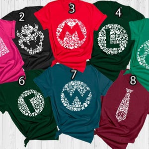Super Mario Family Shirt,Super Mario Character Shirt,Super Mario Birthday Party Shirt,Mario & Friends Party Shirt,Personalized Mario Shirt