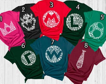 Super Mario Galaxy Character Shirt,Super Mario Logo Shirt,Super Mario Character Shirt,Super Mario Birthday Party Shirt,Mario & Friend Shirt