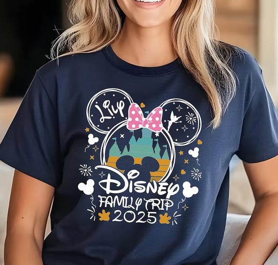 Disney Vacation Family Shirts, Personalized Disney Vacation 2025 Shirts, Custom Disney Family Matching Shirts, Disney Magical Castle Shirts