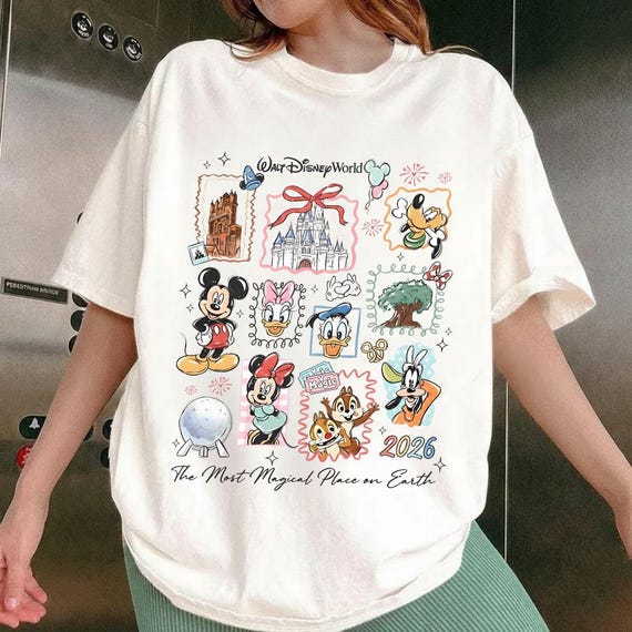 Disney World 2026 Family Vacation Shirt, Mickey And Friends Shirt, Most Magical Place On Earth Shirt,Disney Family Vacation Trip 2026 Shirt