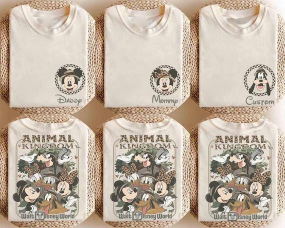 Custom Disney Mickey & Friends Animal Kingdom Safari Mode Shirt, Walt Disney World Family Trip, Let's Get Wild, Disneyland Holiday Family