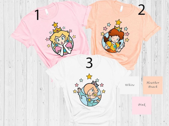 Super Mario Princess Sweatshirt and Shirt,Princess Squad Shirt,Princess Peach,Princess Daisy,Princess Rosalina,Feeling Peachy Shirt