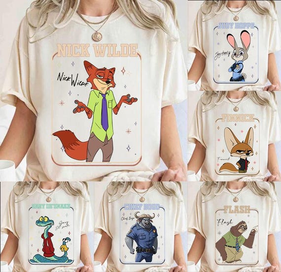 Disney Zootopia 2 Est Movie Police Department Shirt, Judy Hopps Nick Wilde Gary De'Snake , Zootropolis, Disneyland Family 2025 Trip Shirt