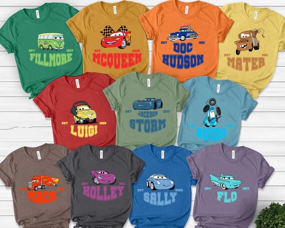 Disney Cars Shirt, Pixar Lightening McQueen Shirt, Cars Sally Shirt, Disney Family Trip Shirt, Disneyland Vacation Tee, PixarMater Shirt