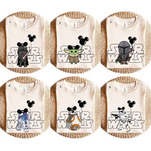 Disney Star Wars Shirt, Star Wars Group Shirt, Star Wars Characters, Star Wars Land Shirt, Disney Balloon Shirt, Disneyland Trip Tee