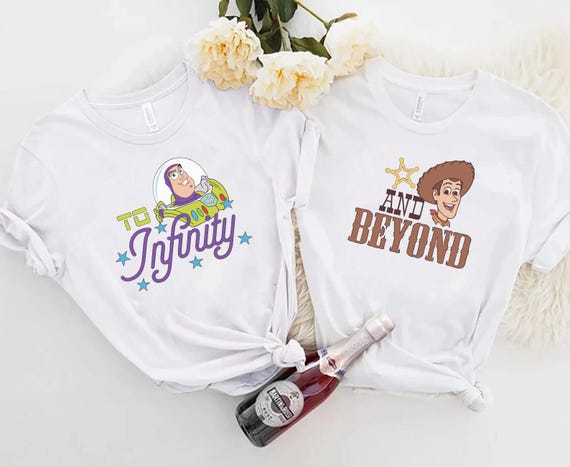 To infinity and Beyond Shirts, Toy Story matching shirts, Andy shirt, Disney Matching Shirts, Buzz shirt, Woody Shirt, Toy Story Birthday 89