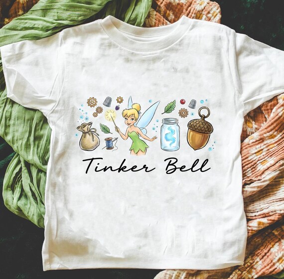 Vintage Disney Tinker Bell Shirt, Neverland Fairy Tee, Disneyworld Shirts, Magical Disney Vacation Tee, Disney Princess Shirt