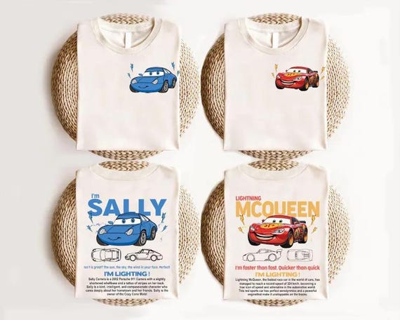 Mcqueen and Friends Shirt And Sweatshirts,Disney Cars 2 Side Shirt, Cars Mcqueen x Sally Sweatshirt, Couple Shirt, Gift For Friends Shirt