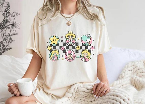 Princess Peach Shirt,It's Peach Time Shirt,Pink Princess Shirt,Birthday Party Girl Shirt,Princess Peach,Personalized Kids Clothing