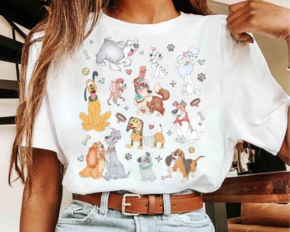 Disney Dogs Shirt, Dog Lovers Shirt, Cute Disney Dogs Tee, Disney Pets Movie Dogs Group Tee, Disneyland Family Matching Tee