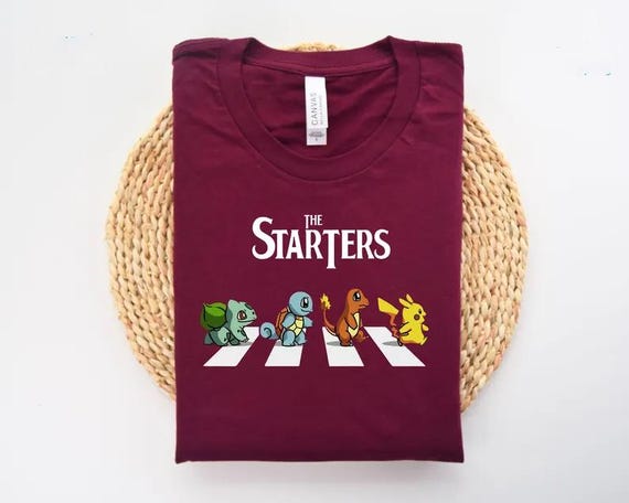 The Starters Poke mon Shirt, Pika Pika T-shirt, Pkm Shirt, Poke Mon Shirt, Retro Cartoon Anime shirt, Funny PKM Characters