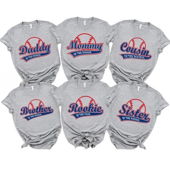 Rookie of The Birthday Shirt, Rookie Baseball Birthday Shirt, Rookie Family Shirts, First Birthday Boy Shirt, Baseball Tee, Baseball Mom Tee