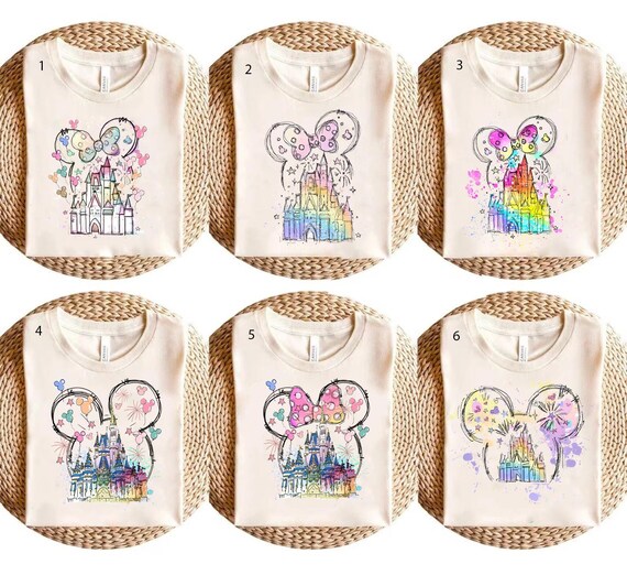 Disney WaterColor Castle Shirt, Disney Family Shirt,Disneyworld Trip Shirt, Disney Vacation Shirts, Disney Castle Shirt, Magic Kingdom Shirt
