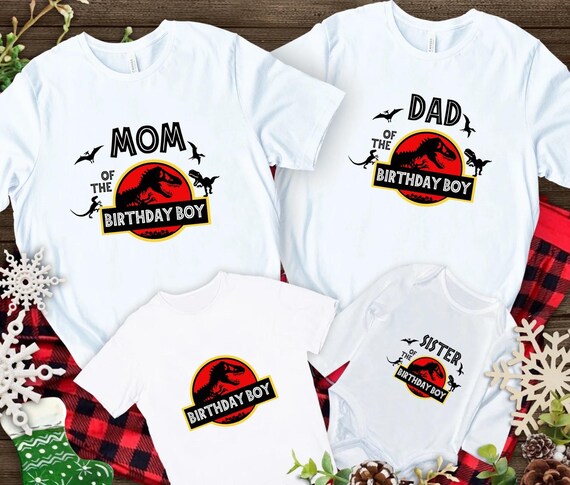 Custom Jurassic Park Birthday Boy And Girl Shirt, Personalized Jurassic Park Birthday Shirt, Custom Jurassic Park Family Shirt, Birthday Tee